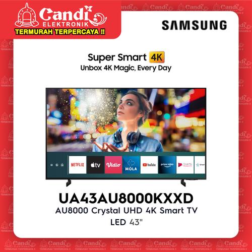 Gambar SAMSUNG LED Crystal UHD 4K Smart TV AU8000 - UA43AU8000 UA50AU8000 - UA43AU8000KXXD dari Candi Elektronik Solo Kota Surakarta Tokopedia