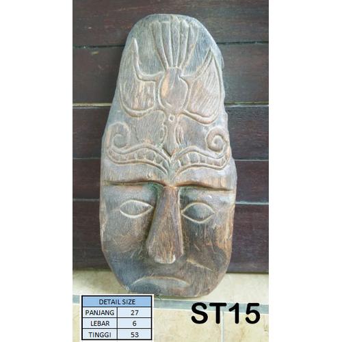 Gambar TOPENG KAYU | HIASAN DINDING | TOPENG ANTIK | DEKORASI | ST 15 dari cvmaya Kab. Sleman Tokopedia