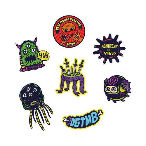 Gambar Sticker Paket Monster Series dari DGTMB Kab. Sleman Tokopedia