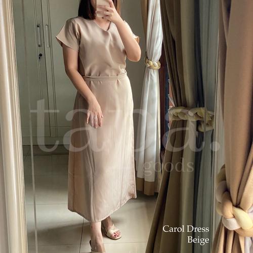 Jual CAROL SATIN DRESS - Dailywear Tapa 