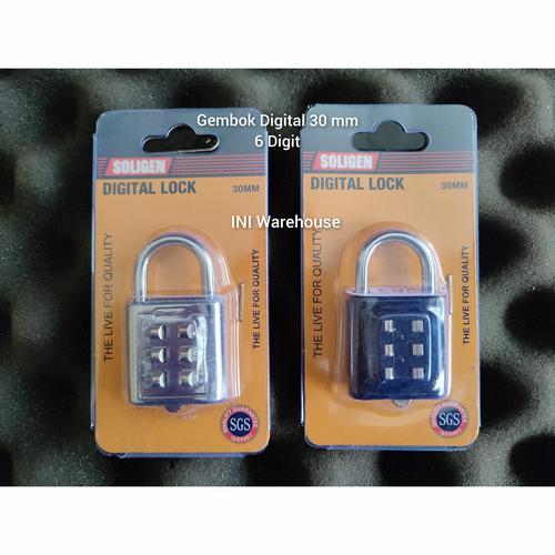 Jual Soligen - Gembok 30mm 30 mm Numerik Digital Angka untuk Pagar ...