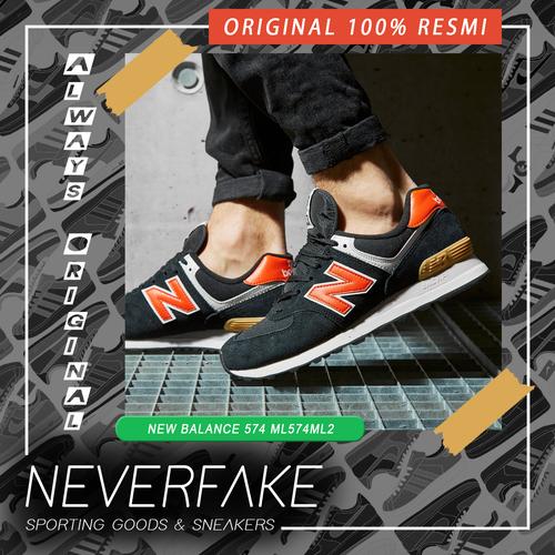 Jual SEPATU SNEAKERS NEW BALANCE 574 BLACK ML574ML2 ORIGINAL 100% BNIB -  Jakarta Timur - NEVERFAKE Sport Store | Tokopedia