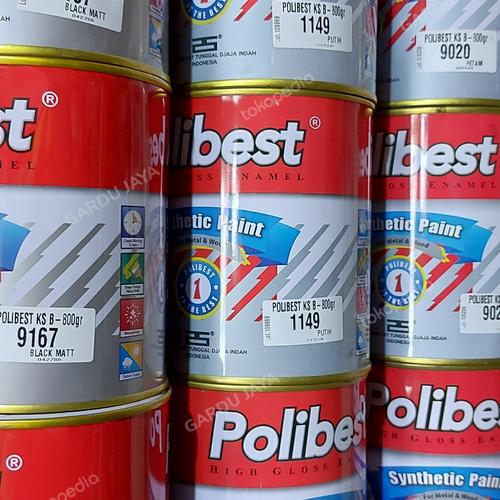 Jual Cat Besi dan Kayu Polibest - Hitam Doff - Kota Medan - GARDU JAYA