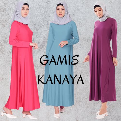 Jual GAMIS MAXI MUSLIMAH POLOS BAHAN 
