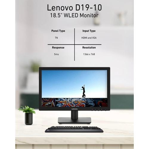 LED Monitor LENOVO 19inch D19-10 HDMI 