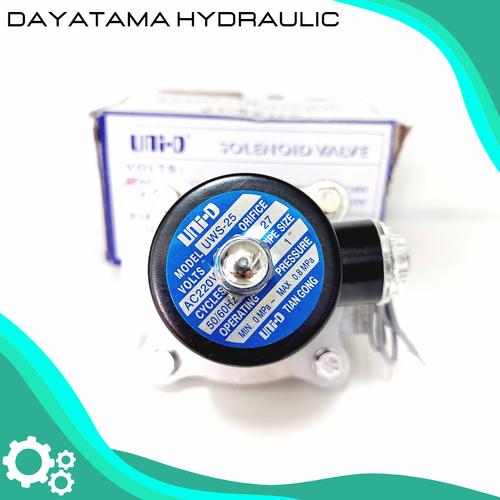 Jual Solenoid Valve UNID UWS 25 1" AC 220v/DC 24v Normaly Close