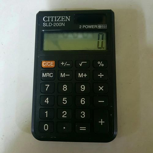 Gambar Kalkulator mini CITIZEN SLD-200N kondisi seken dari UAV Jakarta Selatan Tokopedia