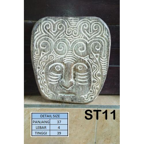 Gambar TOPENG KAYU | HIASAN DINDING | TOPENG ANTIK | DEKORASI | ST 11 dari cvmaya Kota Semarang Tokopedia