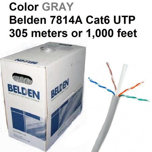 Jual Belden CAT6 Grey UTP Cable Kota Pontianak Tokopedia