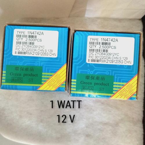 Diode In4742 Jual 500pcs dioda ZENER 1W 12V Roll IN4742 diode ZENER 1 WATT 12 V ...