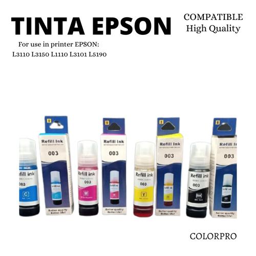 Gambar Tinta Epson 003 L3110 L3150 L1110 L3101 L5190 Compatible - Biru dari Wirama Refill Center Kota Surabaya Tokopedia
