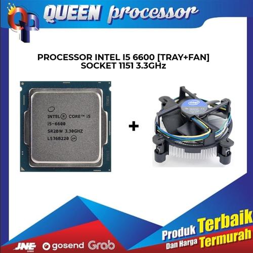 Jual Processor Intel core i5 6600 3.3GHz TRAY Socket 1151 + FAN