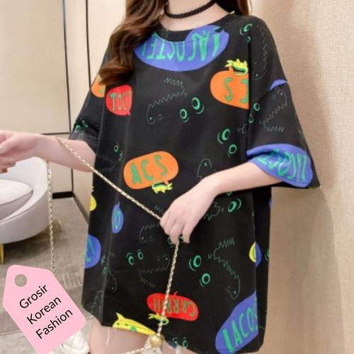 T SHIRT OVERSIZED BUNGA PREMIUM KOREA 