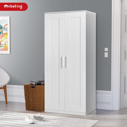 Gambar Mobeliving - Furniture Lemari 2 Pintu Full Putih Terbaru dari Mobeliving Kota Bogor Tokopedia