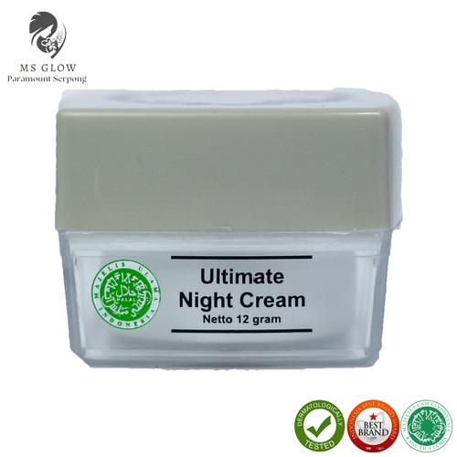 Gambar Ms Glow Ultimate Night Cream dari MSGLOW_SERPONG Kab. Tangerang Tokopedia