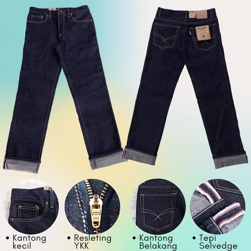 Jeans Black Indigo 14.oz Tebal 