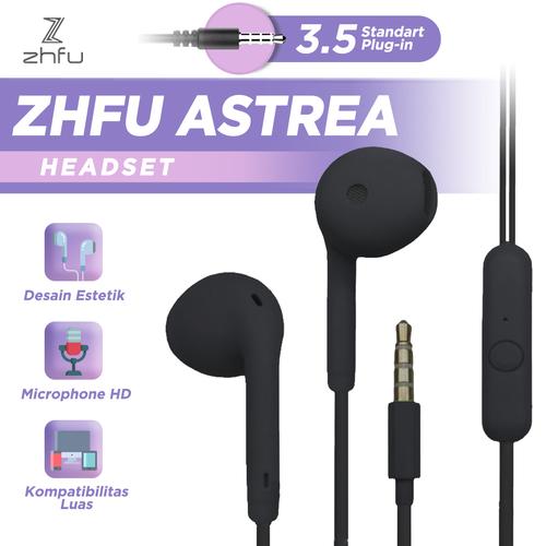 Gambar ZHFU ASTREA HEADSET EARPHONE HANDSFREE ULTRA BASS - CLASSIC WHITE dari ZHFU INDONESIA Kota Surabaya Tokopedia