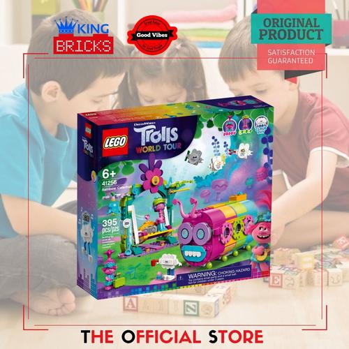 Promo LEGO Original TROLLS 41256 Rainbow Caterbus Mainan Anak