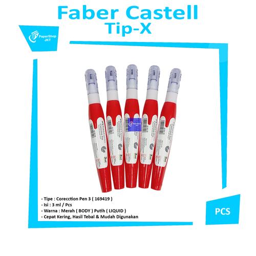 Jual Faber Castell Tipe X / Correction Pen 3ml 169419 [ PCS ] Jakarta Utara Paper Shop Jkt