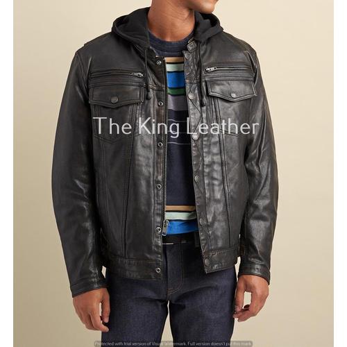 Gambar Jaket Kulit Hoodie - Jaket Kulit Asli Garut - Jaket Kulit Sukaregang - S dari The King Leather Kab. Garut Tokopedia