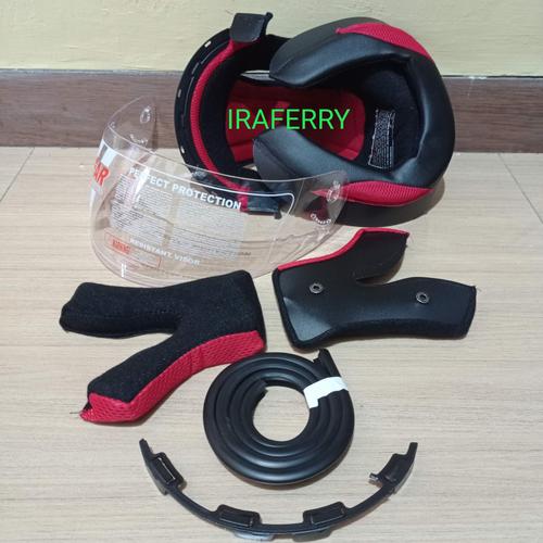 Jual busa helm kyt rc7 full set kancing 