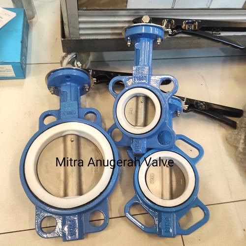Jual Butterfly Valve Cast Iron Seat Teflon Size 5"inch DN 125 Seat PTFE