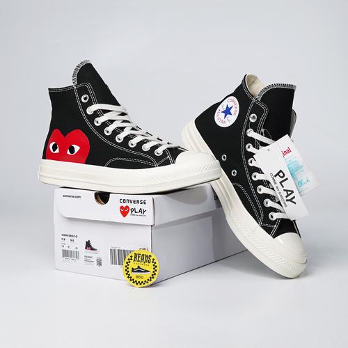 Jual Sepatu Converse Chuck Taylor Heart 1970s High Sneakers Black