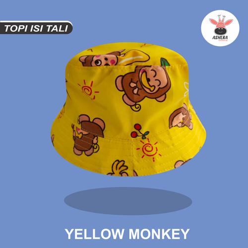 Jual Topi Anak Bucket Hat Motif Monkey 