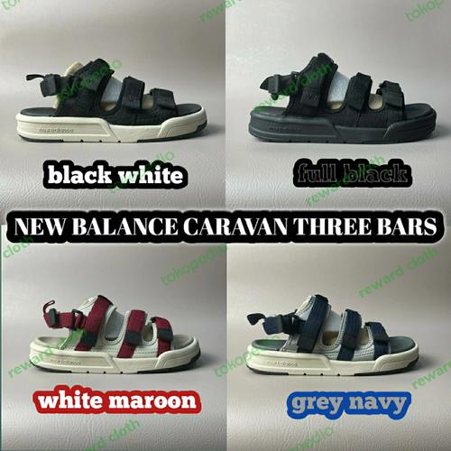 Jual sendal gunung pria wanita new balance caravan three bars