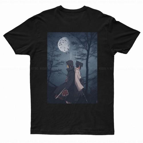 T-shirt Sasuke Uchiha Naruto, 20° Anniversario, Manica Lunga, 100% Cotone, Unisex Adulto
