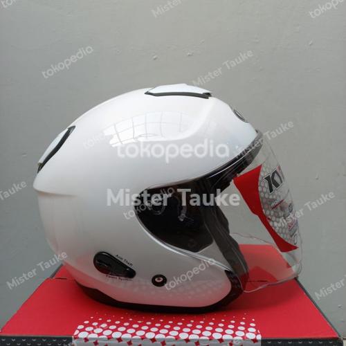 Jual HELM KYT Kyoto Putih Solid/White Original L Kab. Bekasi Mister Tauke Tokopedia