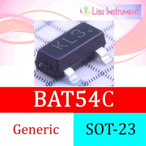 Jual Schottky diode BAT54C BAT54 KL3 0.2A/30V SOT23 Generic Biasa