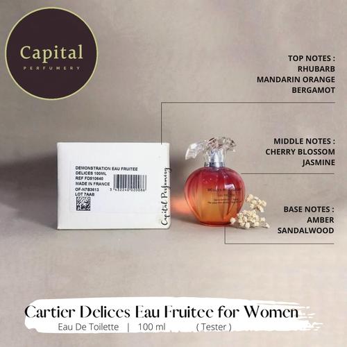 Jual VINTAGE Cartier Delices de Cartier Eau Fruitee For Women TESTER - Kota  Tangerang Selatan - Capital Perfumery | Tokopedia