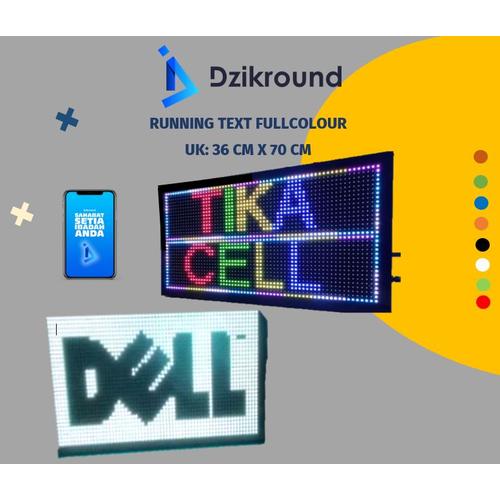 Jual running text led display outdoor 