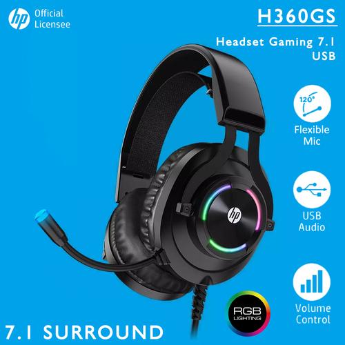 Promo Headset Gaming / Gaming Headphone HP H360GS - USB RGB Gaming Headset  - Jakarta Pusat - SET Gaming Gear Official | Tokopedia