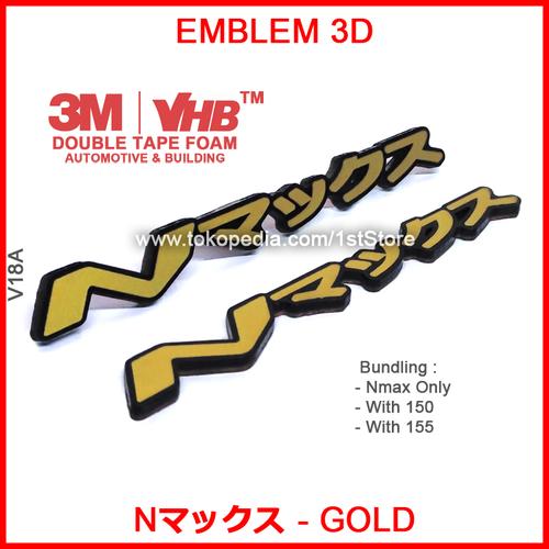 Gambar Emblem 3D Nmax Japan Gold Logo Body Sticker Timbul Aksesoris New 2021 - Nmax Only dari " 1st Store " Kota Tangerang Tokopedia