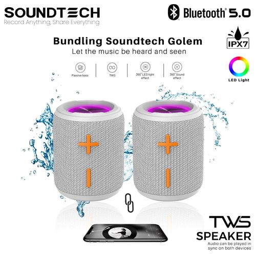 Promo SOUNDTECH GOLEM TWS Portable 