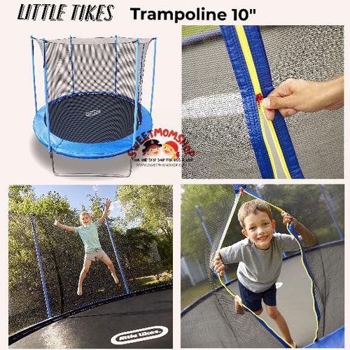 Jual Little Tikes MEGA 10' Trampoline Blue and Black Kota