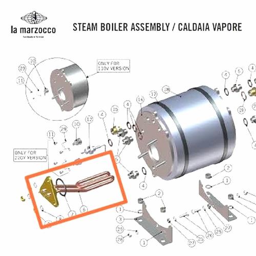 Jual Heating Element Steam Boiler La 