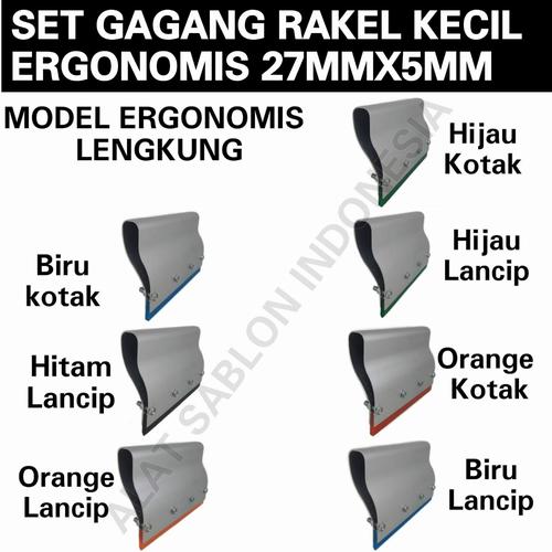 Jual SET GAGANG RAKEL KECIL ALUMUNIUM ERGONOMIS 5CM+ RAKEL 27MMX5MM ...
