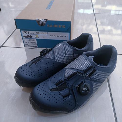 sepatu shimano xc3 xc300 wide navy blue 