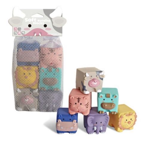 Jual [MA] teether baby block/gigitan bayi/silicone teether/animal ...