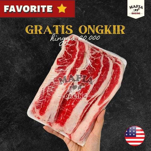 Gambar Daging Sapi Slice Yoshinoya / USA Beef Slice / Shortplate 500gr dari Mafia Daging Kab. Tangerang Tokopedia