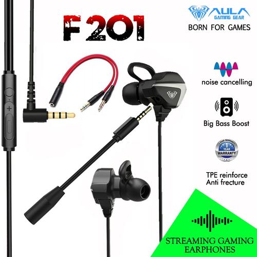 Promo Earphone Gaming AULA F201 - PC 