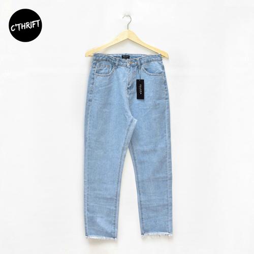 Jual Celana Jeans Wanita Mom Fit Denim 