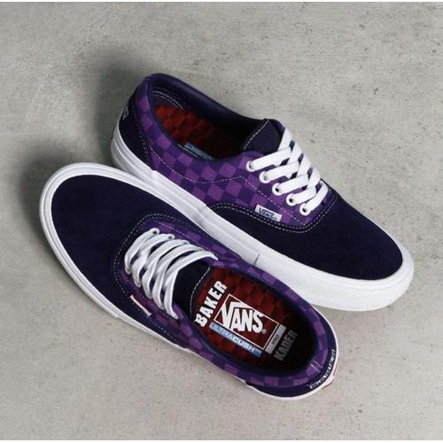 Jual Vans Era Pro Baker Kader Purple Check Original 100