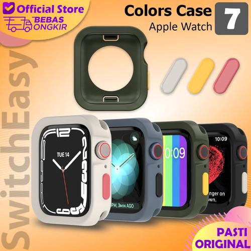 Promo Case Apple Watch 7 6 5 4 SwitchEasy Colors Soft Protective Casing -  41/40mm, Black - Jakarta Barat - Originale Store | Tokopedia