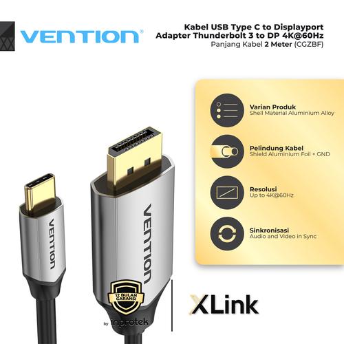 Jual Kabel USB Type C to Displayport 