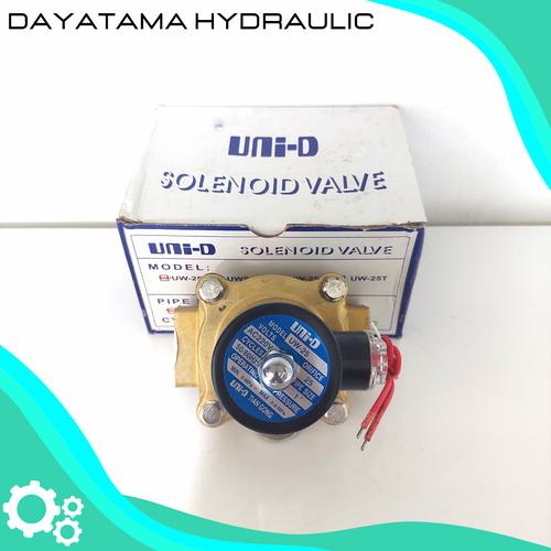 Jual Solenoid Valve UNID 2Way UW25 drat 1" AC220v/DC24v Jakarta