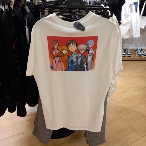 evangelion t shirt bershka